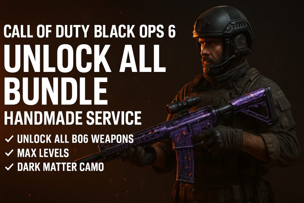 Call of Duty Black Ops 6 Unlock All Bundle – Handmade Boosting Service